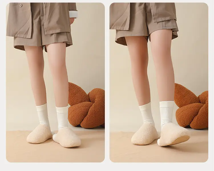Women's Cotton Slippers 2025 for Home Indoor Use, Non-Slip, Warm, Thick-Soled, Furry Cotton Slippers, Men's Postpartum Shoes with Covered Heel and Thick Sole — feature 11