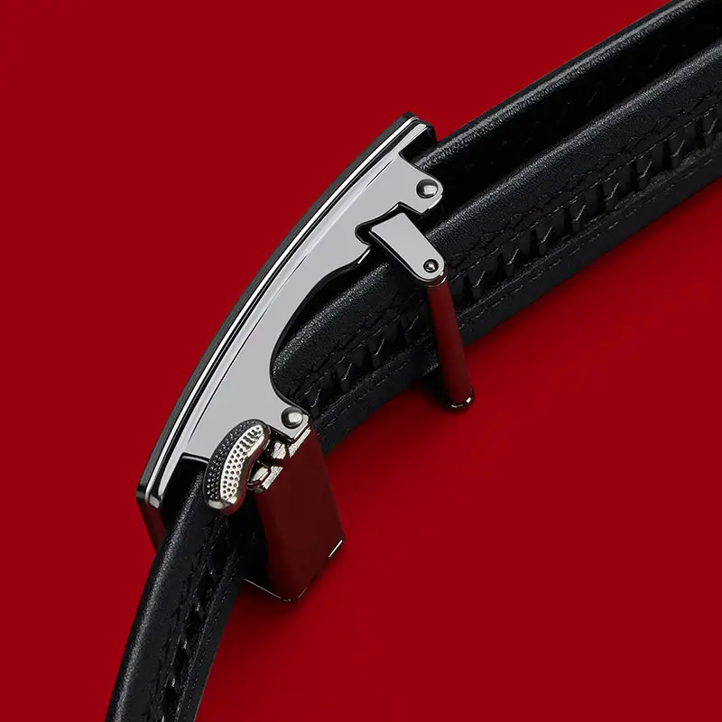 King Paul Belt New Men's Genuine Leather Automatic Buckle Belt