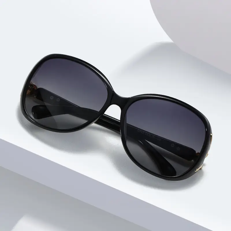 Women Polarizing Sunglasses Anti-Ultraviolet Black - Image 5