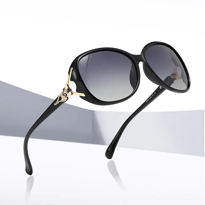 Women Polarizing Sunglasses Anti-Ultraviolet Black - Image 6