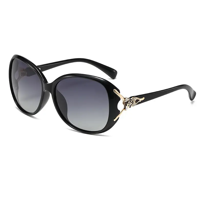 Women Polarizing Sunglasses Anti-Ultraviolet Black