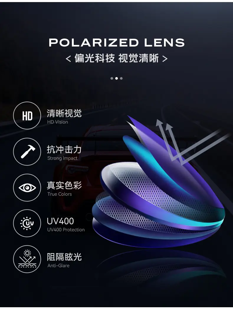 Women Polarizing Sunglasses Anti-Ultraviolet Black β feature 4