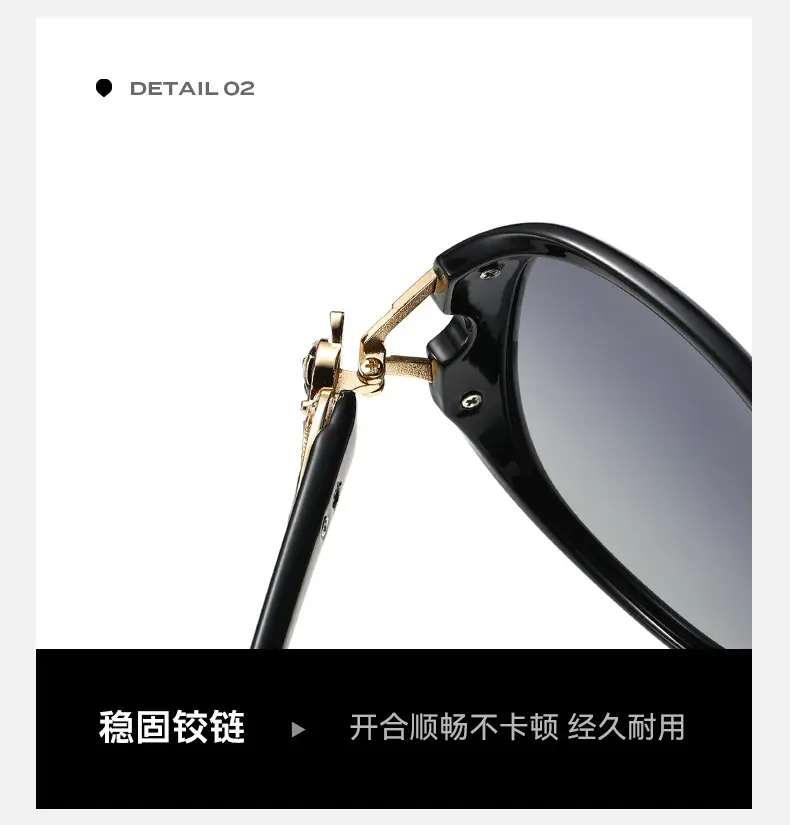 Women Polarizing Sunglasses Anti-Ultraviolet Black β feature 7