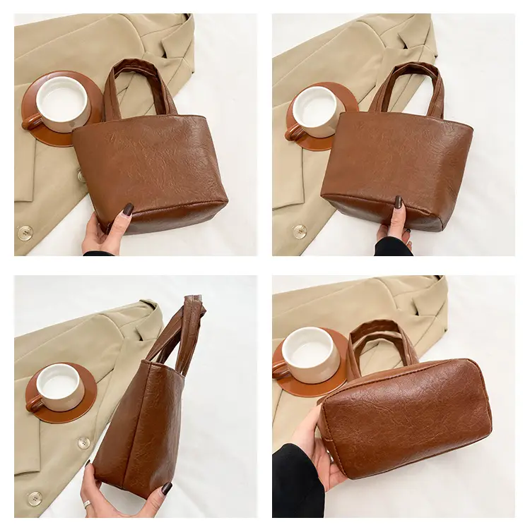 2024 Winter Square Tote Bag Soft Leather Women's Commuting Bag — feature 9