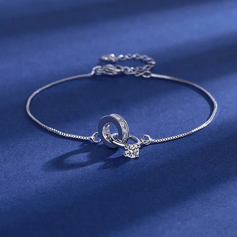 Elegant 2 Karat Princess Square Bracelet for Women — feature 13