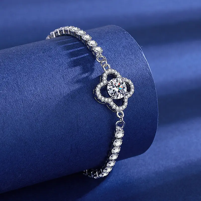 Elegant 2 Karat Princess Square Bracelet for Women — feature 17