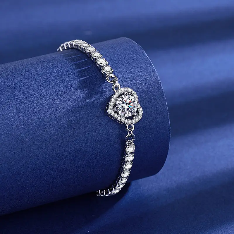 Elegant 2 Karat Princess Square Bracelet for Women — feature 18