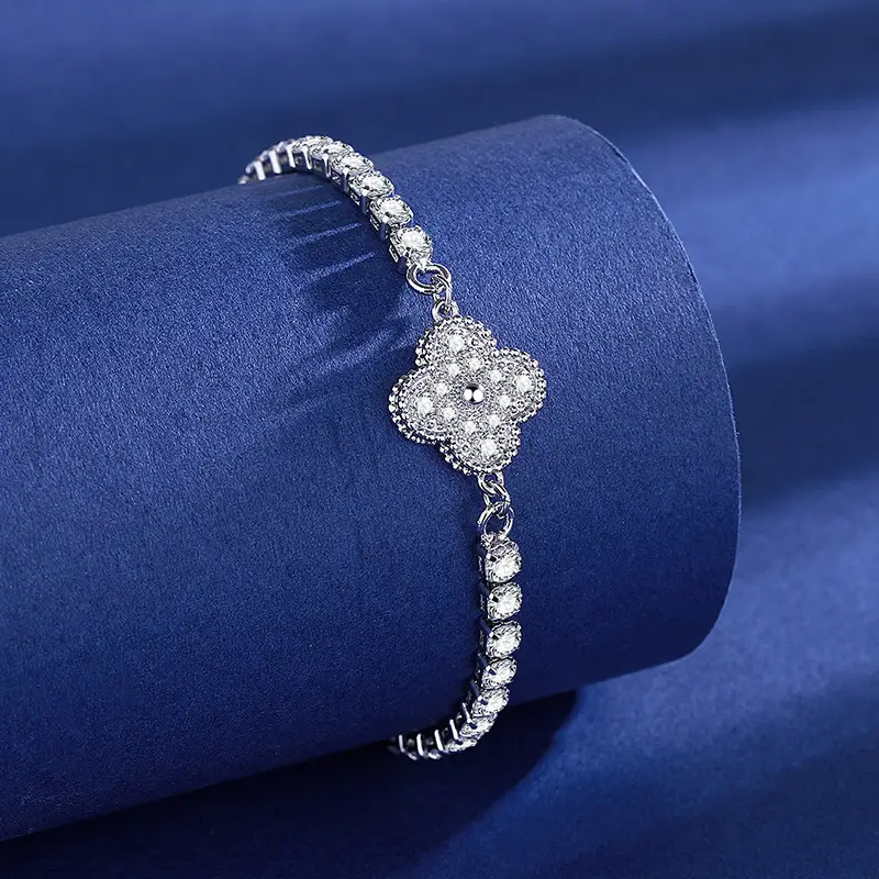 Elegant 2 Karat Princess Square Bracelet for Women — feature 21