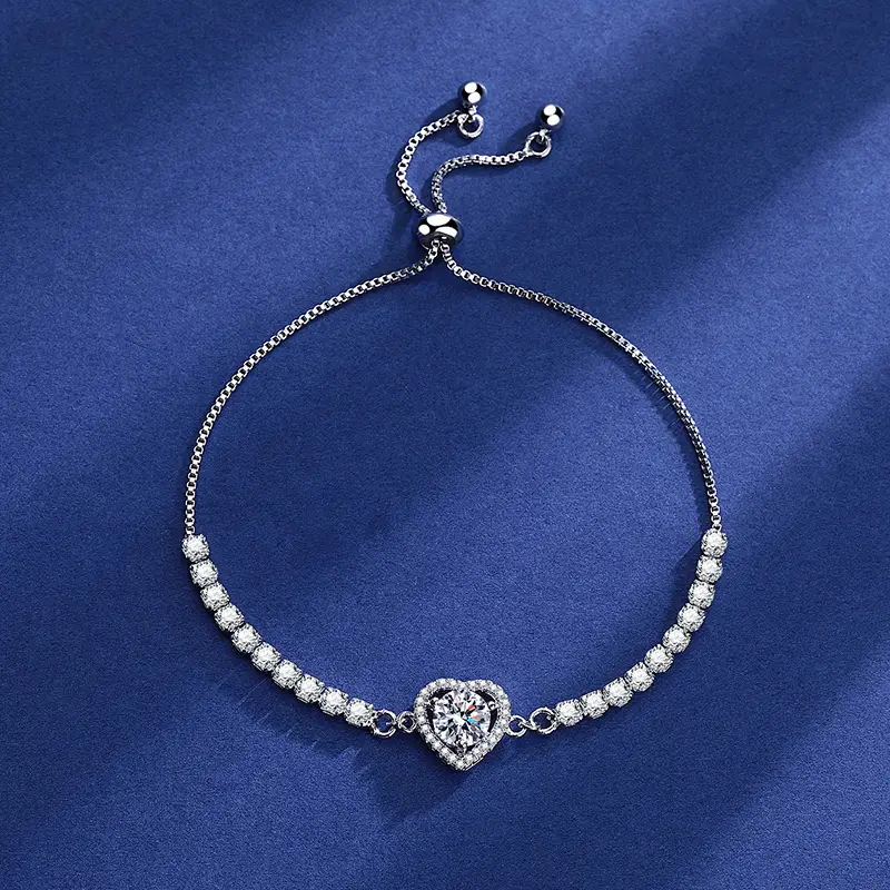Elegant 2 Karat Princess Square Bracelet for Women — feature 8