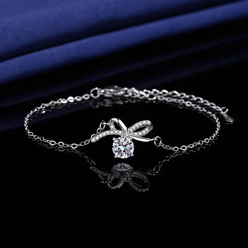 Elegant 2 Karat Princess Square Bracelet for Women - Image 99