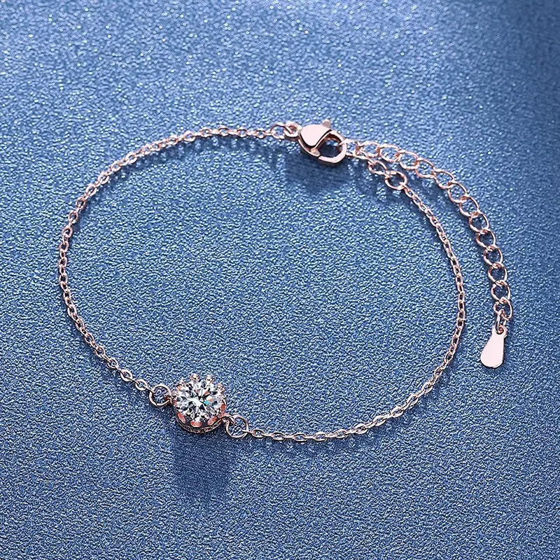 Elegant 2 Karat Princess Square Bracelet for Women - Image 102