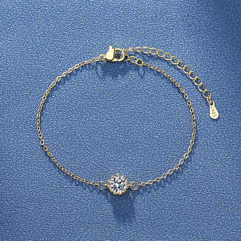 Elegant 2 Karat Princess Square Bracelet for Women - Image 103