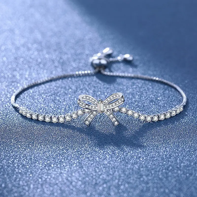 Elegant 2 Karat Princess Square Bracelet for Women - Image 107