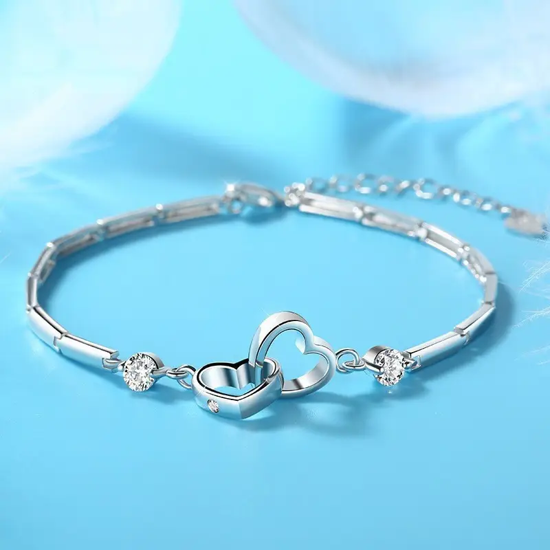 Elegant 2 Karat Princess Square Bracelet for Women - Image 15