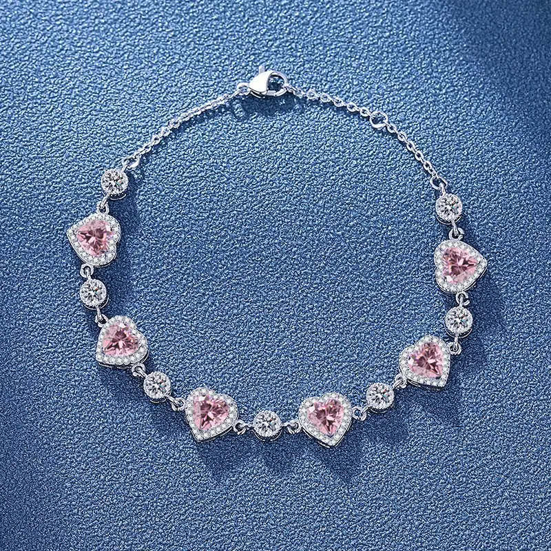 Elegant 2 Karat Princess Square Bracelet for Women - Image 17