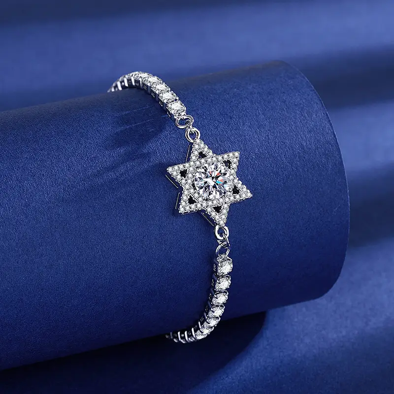 Elegant 2 Karat Princess Square Bracelet for Women - Image 19