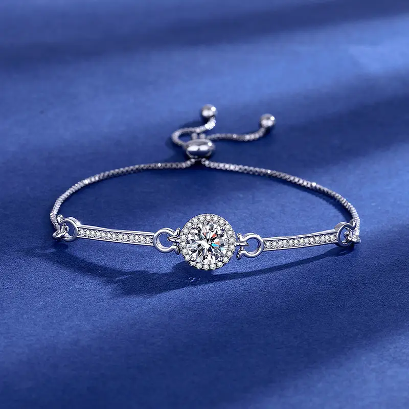 Elegant 2 Karat Princess Square Bracelet for Women - Image 21