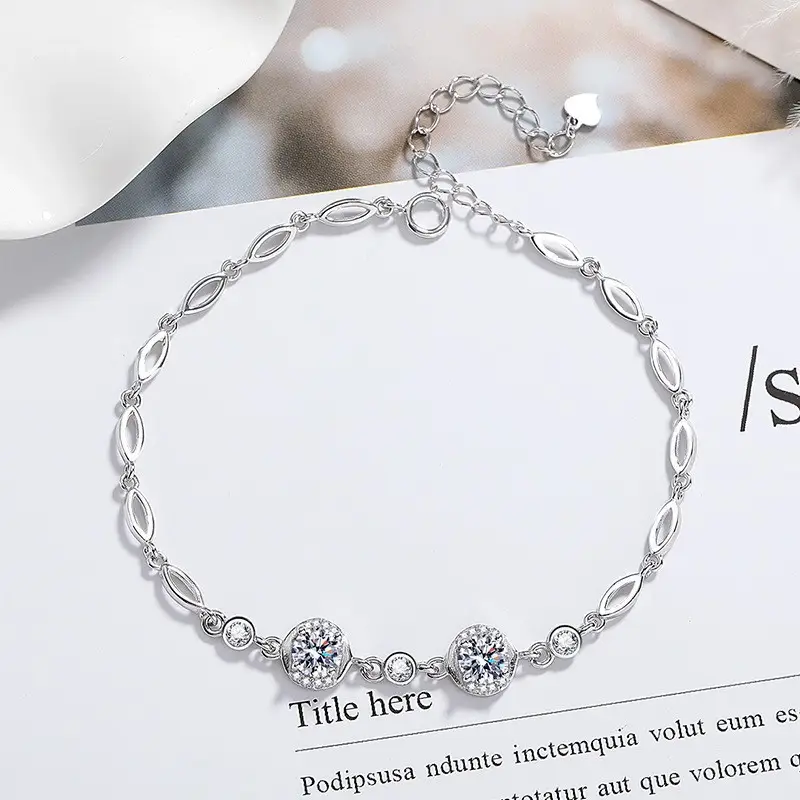 Elegant 2 Karat Princess Square Bracelet for Women - Image 43