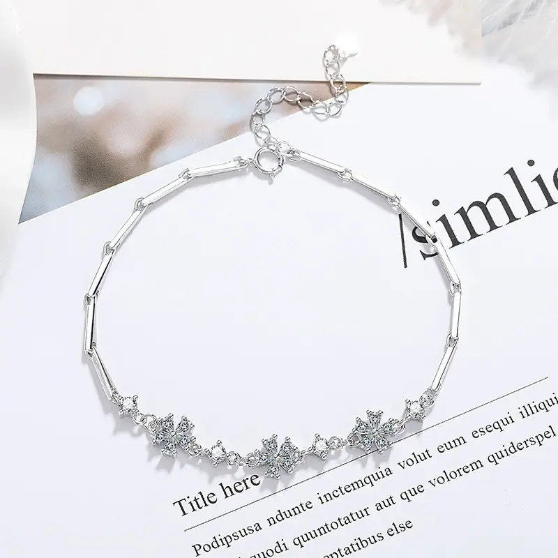 Elegant 2 Karat Princess Square Bracelet for Women - Image 49