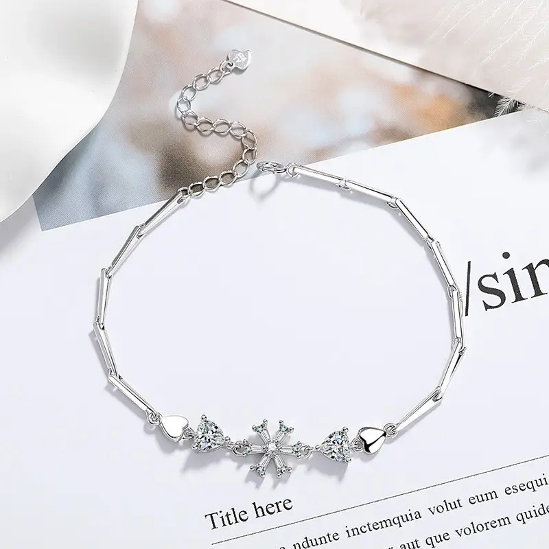 Elegant 2 Karat Princess Square Bracelet for Women - Image 55