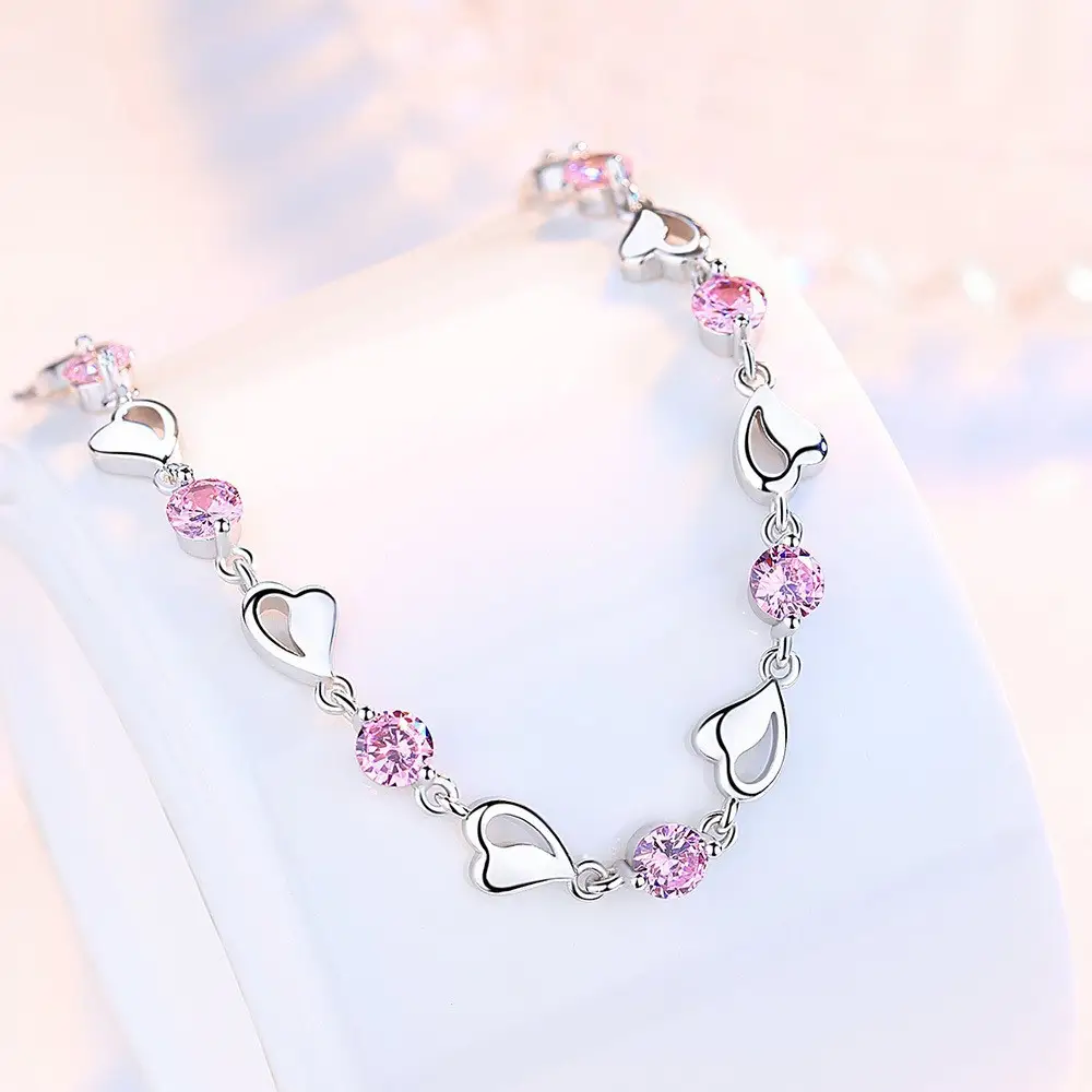Elegant 2 Karat Princess Square Bracelet for Women - Image 61