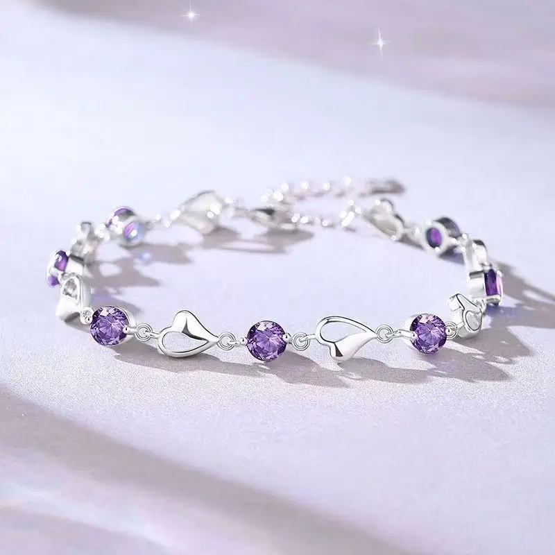 Elegant 2 Karat Princess Square Bracelet for Women - Image 62