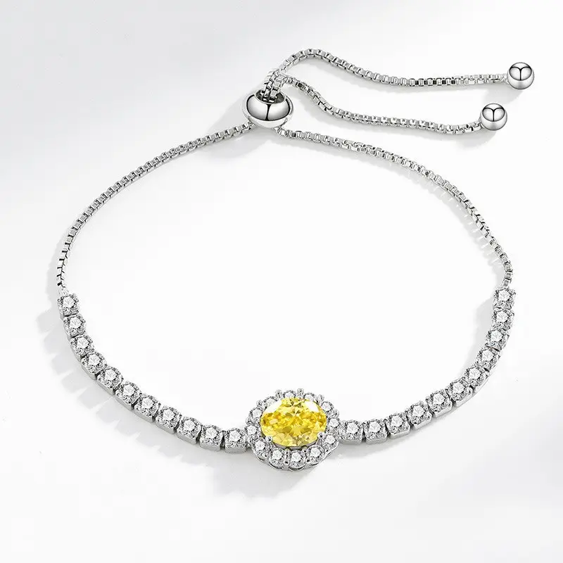 Elegant 2 Karat Princess Square Bracelet for Women - Image 66