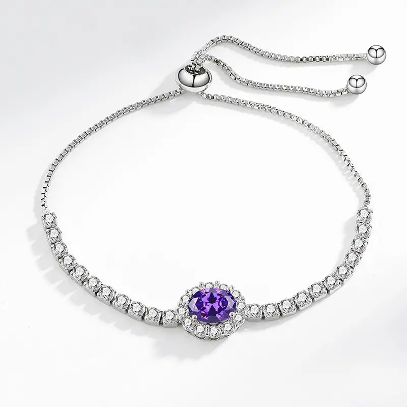 Elegant 2 Karat Princess Square Bracelet for Women - Image 67