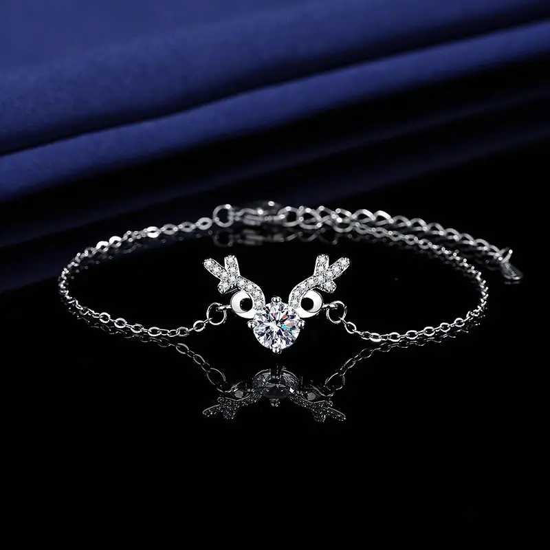 Elegant 2 Karat Princess Square Bracelet for Women - Image 89