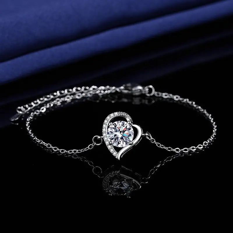 Elegant 2 Karat Princess Square Bracelet for Women - Image 93