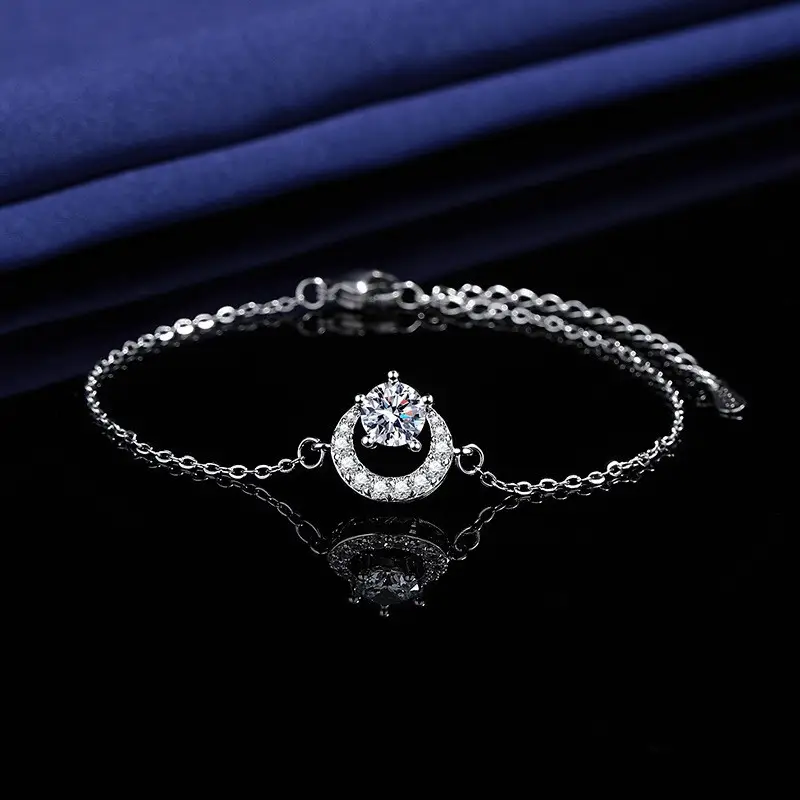 Elegant 2 Karat Princess Square Bracelet for Women - Image 94