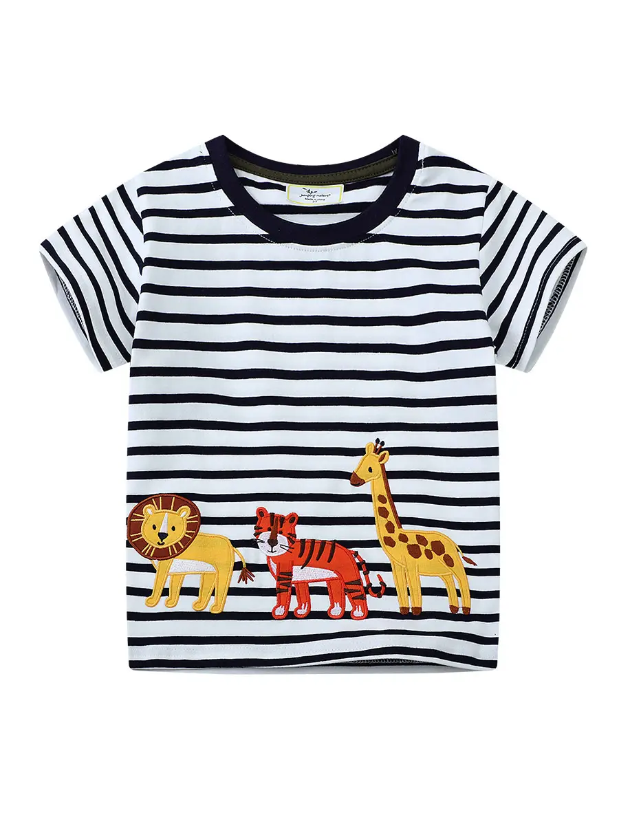 2026 Boys Striped Round Neck T-Shirt - Image 6
