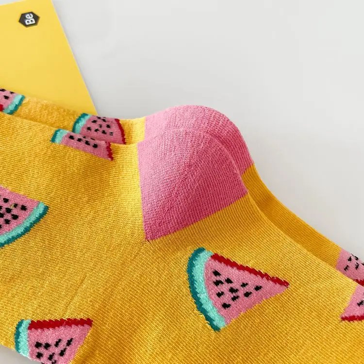 Happy Trendy Men and Women Couple Trendy Socks Men's Long Tube Cotton Socks Animal Colorful Fruit Jacquard Socks — feature 14