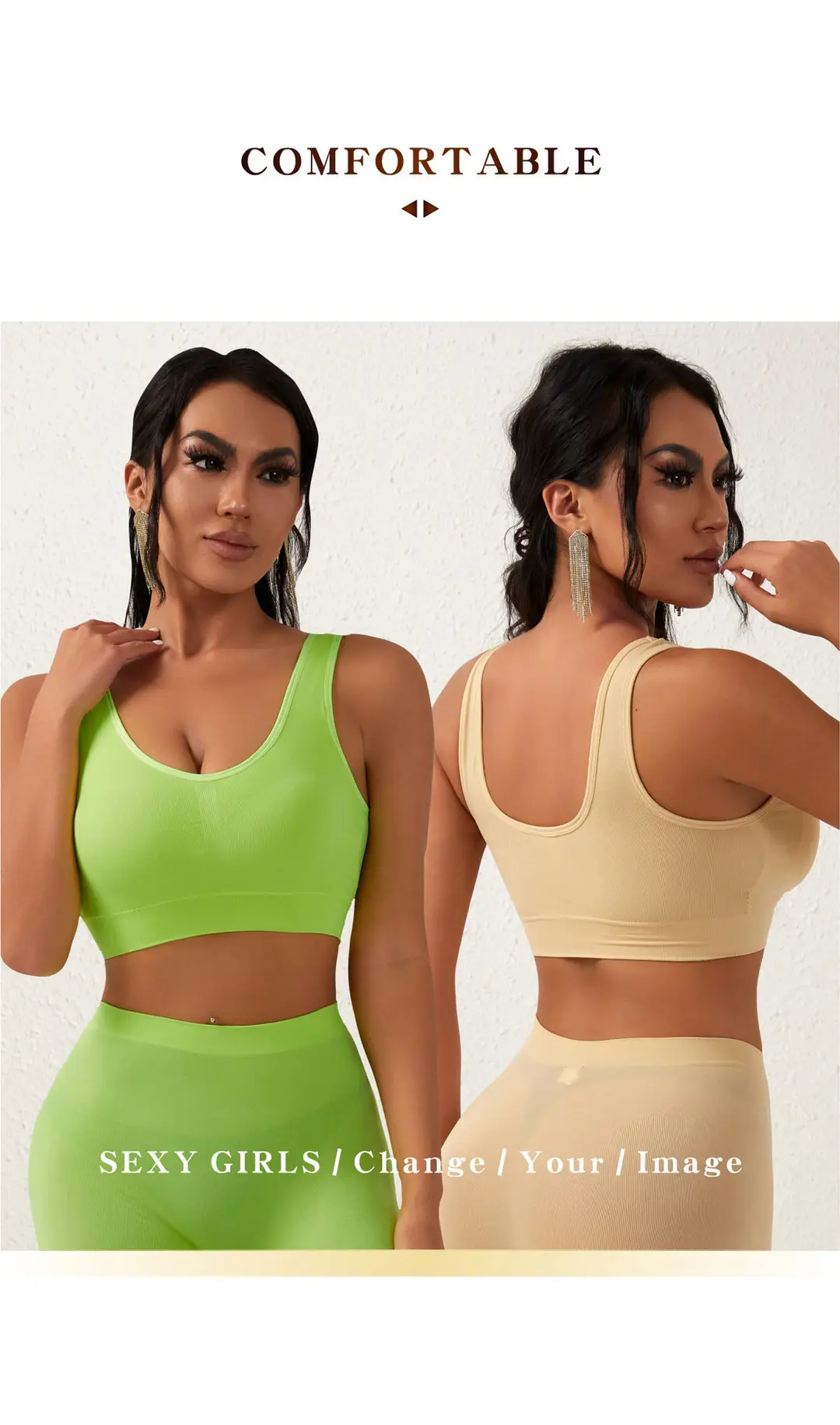 No Steel Ring Cross-border plus size Shockproof Fitness Vest Bra Large Chest Shock Absorbing Gathering Beautiful Back Solid Color Underwear for Women — feature 12