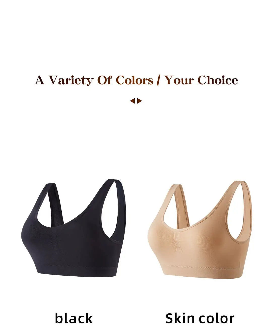No Steel Ring Cross-border plus size Shockproof Fitness Vest Bra Large Chest Shock Absorbing Gathering Beautiful Back Solid Color Underwear for Women — feature 13