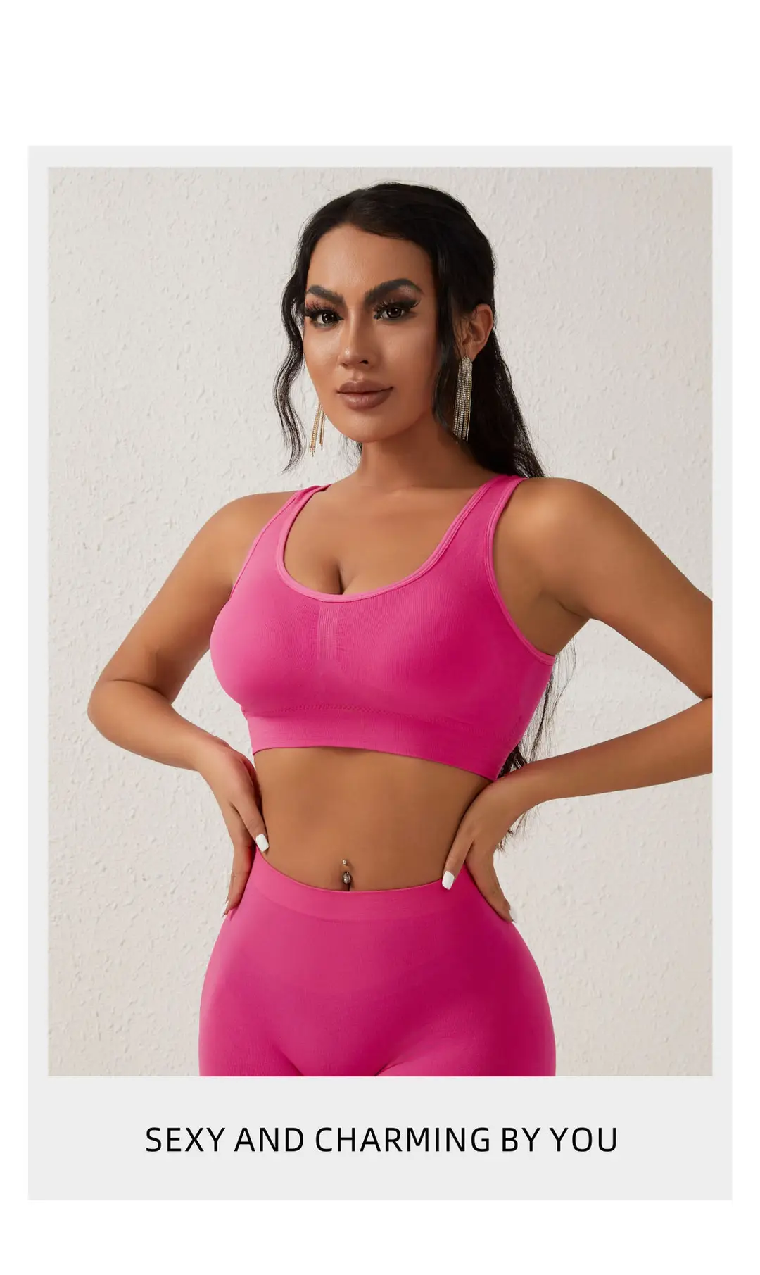 No Steel Ring Cross-border plus size Shockproof Fitness Vest Bra Large Chest Shock Absorbing Gathering Beautiful Back Solid Color Underwear for Women — feature 18