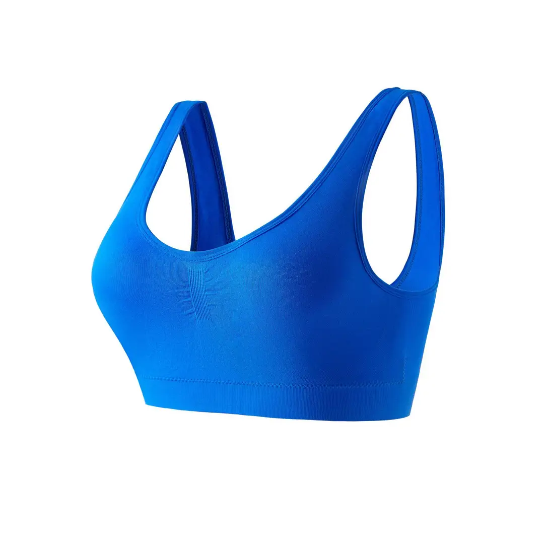 No Steel Ring Cross-border plus size Shockproof Fitness Vest Bra Large Chest Shock Absorbing Gathering Beautiful Back Solid Color Underwear for Women