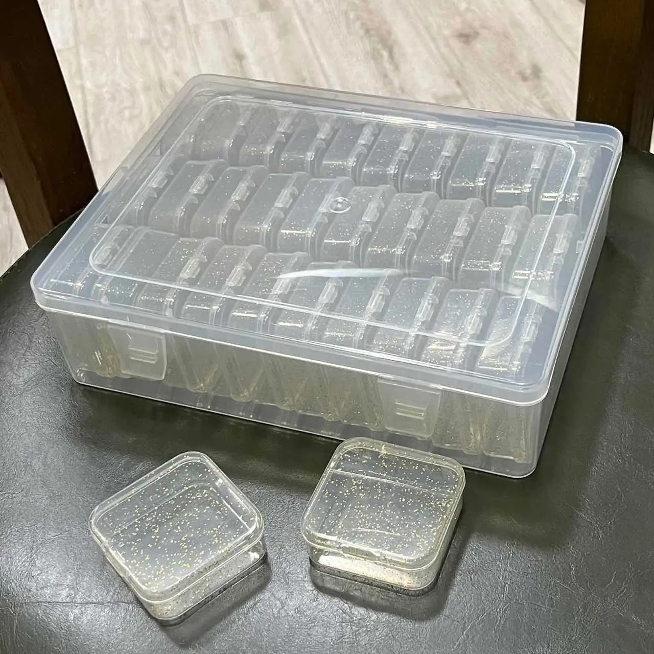 Clear Plastic 30-Grid Nail Art Storage Box for Beads — feature 4