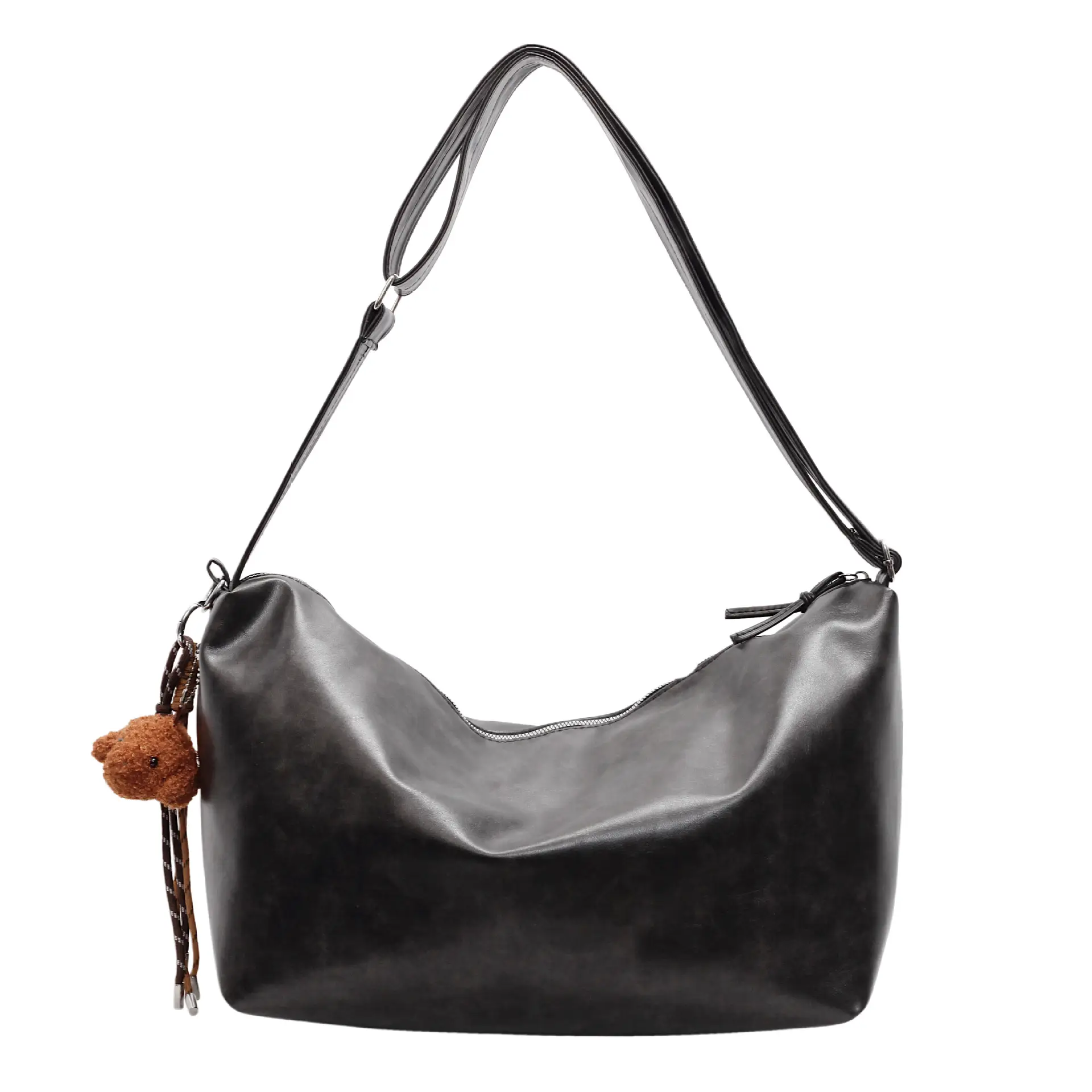 Women's Large Capacity Brown Leather Shoulder Bag 2024 - Image 8