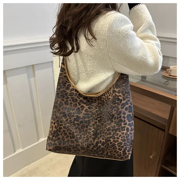 Leopard Print Large Underarm Bag for Women 2026 — feature 41