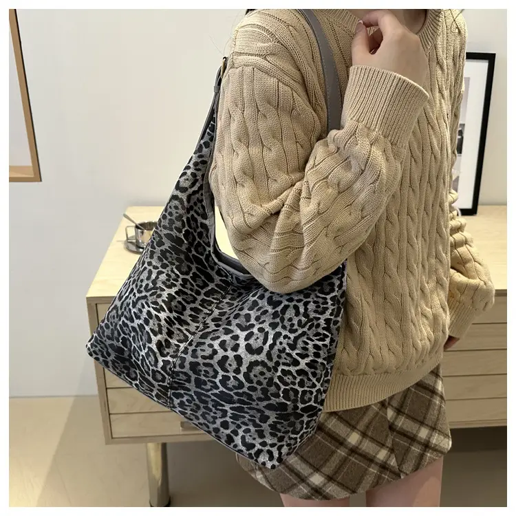 Leopard Print Large Underarm Bag for Women 2026 — feature 45