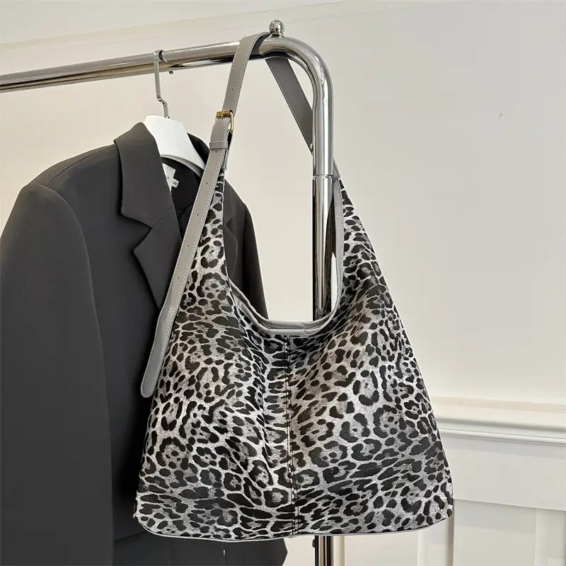 Leopard Print Large Underarm Bag for Women 2026 - Image 2