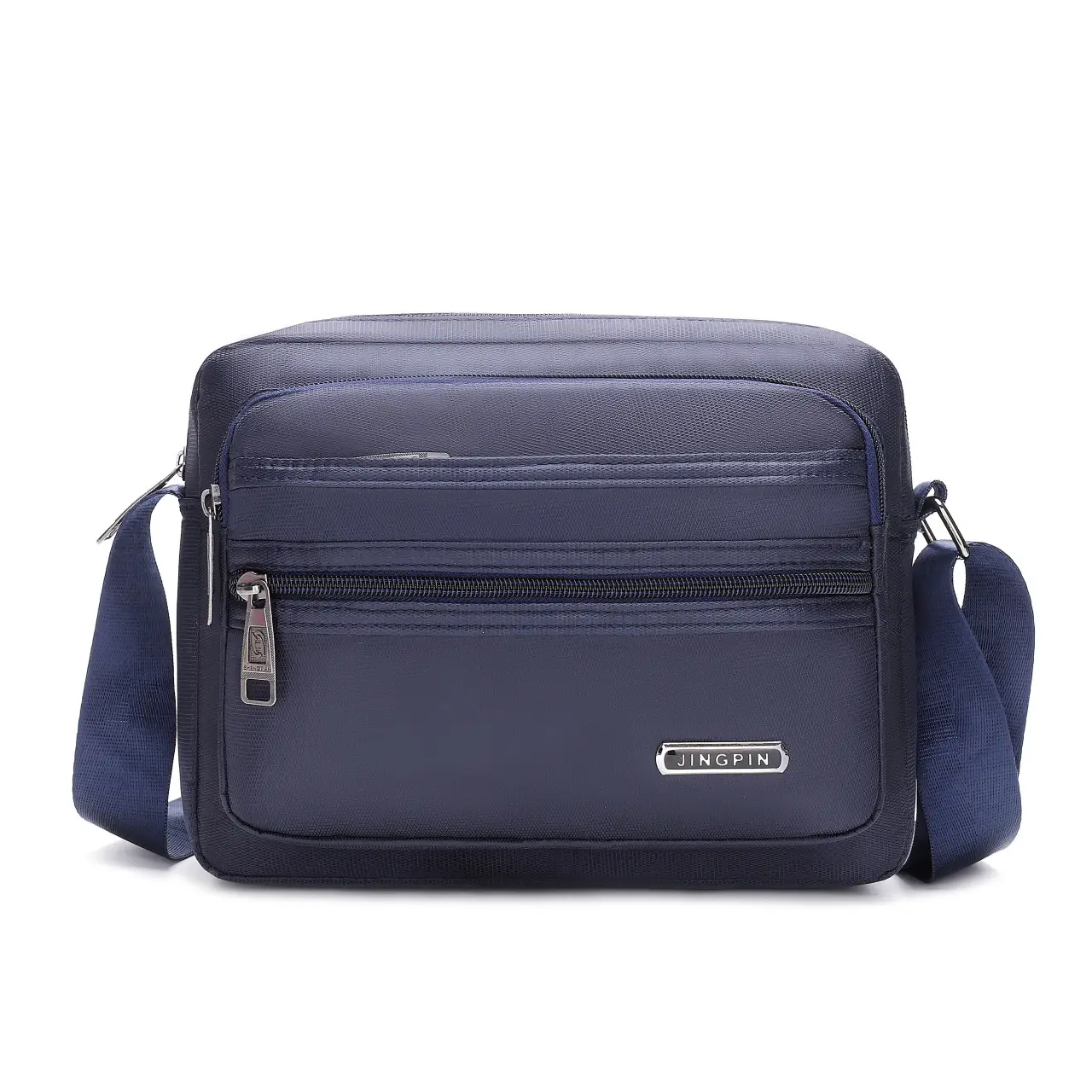 Men's Black Multi-Layer Shoulder Bag 2026 - Image 2