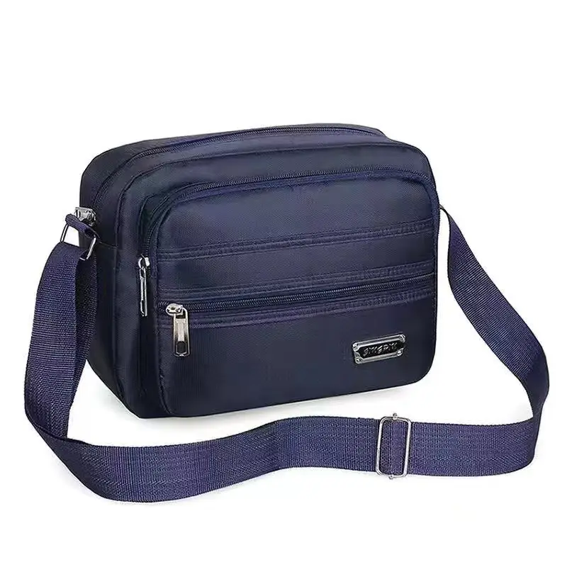 Men's Black Multi-Layer Shoulder Bag 2026 - Image 6