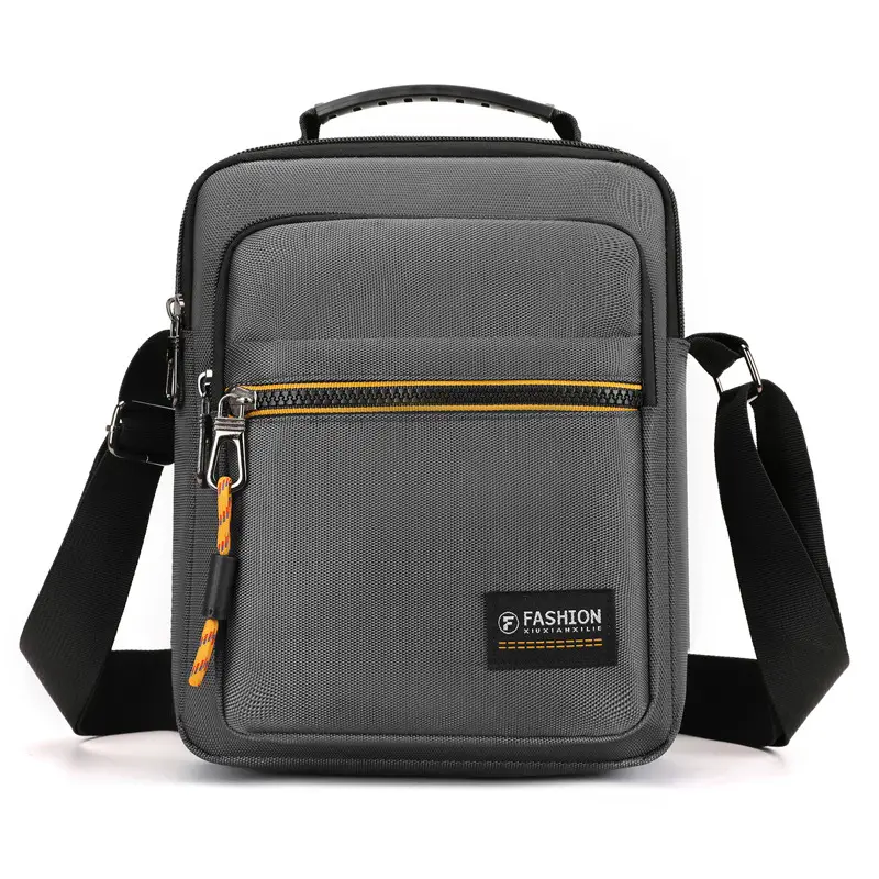 Men's Waterproof Korean Style Crossbody Bag Black - Image 3
