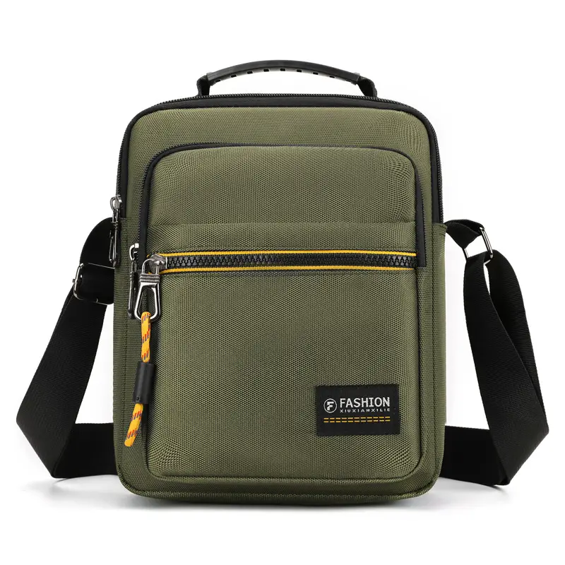 Men's Waterproof Korean Style Crossbody Bag Black - Image 4