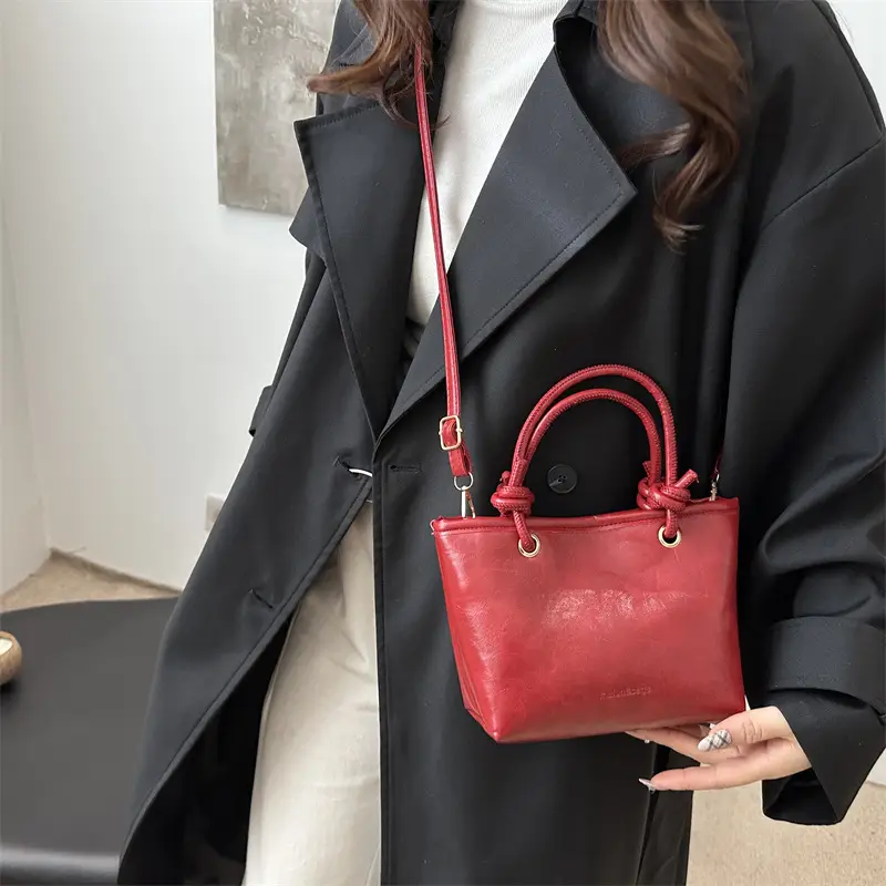 2024 Winter Casual Handbags Red Brown Black Brown - Image 10