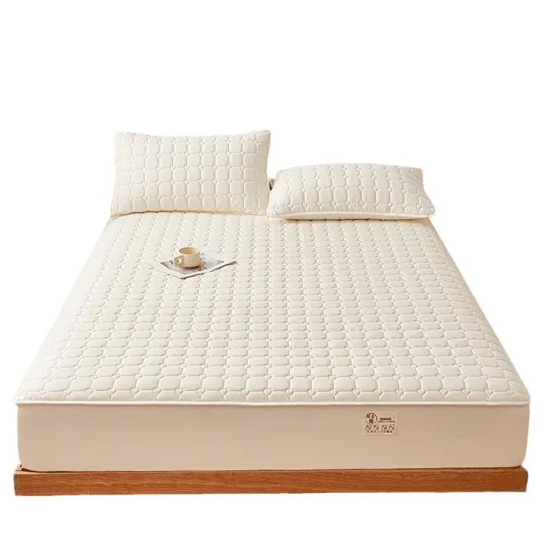 Class A waterproof urinalysis bed hat single piece padded Simmons mattress protector dustproof bed sheet bedspread bed cover - Image 13