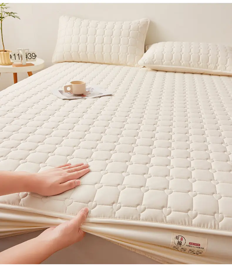 Class A waterproof urinalysis bed hat single piece padded Simmons mattress protector dustproof bed sheet bedspread bed cover — feature 12