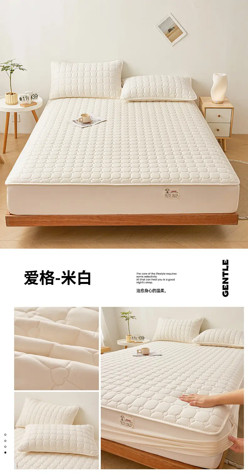 Class A waterproof urinalysis bed hat single piece padded Simmons mattress protector dustproof bed sheet bedspread bed cover — feature 29